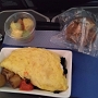 12.10.2023 - British Airways - Airbus A350-1042 - G- XWBK - San Diego - London/LHR - BA272 - 22F/World Traveller Plus - 9:43 Std.<br />Ricotta omelette, sauteed spinash, roasted potatoes