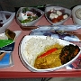 Emirates - Airbus A380-800 - 03.03.2009 - London/LHR - Dubai - EK 002 - A6-EDA - 46A/Exit - 6:18 Std.<br />Griechischer Salat - Salat der Saison - Joghurt Chicken mariniert und gekocht in einer Joghurt Zorbian Sosse, mit Basmati Reis, Spinatnd Kichererbsen.<br />Erdbeeer Käsekuchen<br />Käse und Biskuits<br /><br />Sehr lecker - das könnte man auch im Restaurant bekommen, eines der besten Essen bisher.
