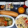 Air France - Boeing 777-328 ER - 12.06.2009 - Los Angeles - Paris/CDG - AF65 - F-GSQY - 41J - 9:47 Std.<br /><br />Cuisse de poulet rotie au thym, petits legumes, puree de pommes de terre de poivrons, riz safrane
