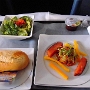 Air Berlin - Airbus A330-223 - 22.01.2014 Düsseldorf - Miami - AB7000 - 2C Business Class - D-ABXB - 10:14 Std.<br />Pastrami Lachs mit Kartoffel-Pesto Salat