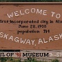 Skagway - die erste Stadt in Alaska, gegründet am 28.6.1900<br />am 21.5.1998 besucht und übernachtet