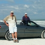 Chrysler Sebring Convertible ab Fort Myers Airport/bis Miami Airport<br />Florida - 2.-19.11.2004, das erste Cabrio seit langem. Hier am Strand von Daytona Beach.<br />3200 km gefahren. - Schnitt: 200 km pro Tag.<br />Vermieter: Alamo<br />Preis: 364,66 € für 2 Wochen