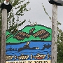 Walfängerstadt - heute Walbeobachtungsstadt - auf Victoria Island.