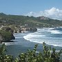 Bathsheba liegt an der atlantischen Ostküste von Barbados. Schwimmen ist hier wg. der Strömung und den Steinen im Wasser nicht möglich.