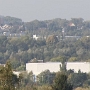 Blick auf die Müllverbrennungsanlage und das Ruhrpark Einkaufszentrum, noch mit gelben Hut.....