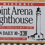 Point Arena Lighthouse<br />1870 erbaut, leider nur bis halb 4 geöffnet, zu spät für uns am 22.9.2016