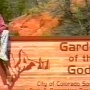 Das Garden of the Gods Schild am 2.5.1995