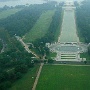 Blick vom Obelix auf den Reflecting Pool und das Lincoln Memorial