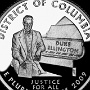 Districts Quarter - Duke Ellington, ein Piano<br />Beschriftung: „Duke Ellington“, „Justice for All“