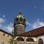 Lutherstadt Wittenberg<br />Das Schloss mit der Schlosskirche Allerheiligen wurden von 1490 bis 1511 unter Friedrich dem Weisen erbaut. Die Schlosskirche bildet den dritten Flügel. 
