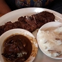 15.9.2018<br />Filet Medallions*<br /> • Three tender filets (9 oz. total) topped with choice of<br />Peppercorn or Portobello Mushroom sauce and served with mashed Potatoes..(830/920 cal.) 18.99 $ im Texas Roadhouse in Joliet/IL