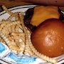 19.5.2014 - Cheeseburger im Red Rock Restaurant in Wall/South Dakota