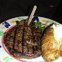 9.10.2005 - RibEye Steak bei Sizzlers am LAX