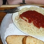 28.5.2012 - Spaghetti Bolognese in der Wild West Pizzeria in West Yellowstone/Montana