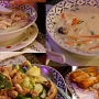 10.2.2008 - Coconut Soup & Thai Garlic Chicken plus Spring Rolls im Thai Rin Restaurant in Kona/Big Island