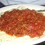 21.3.2006 - Spaghetti Bolognese in Rita's Cafe im Stagecoach Casino in Beatty