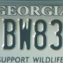 Licence Plate Georgia