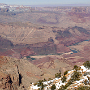 Blick vom Watchtower nach Nordost, hier beginnt der Grand Canyon.