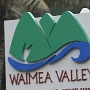 Das Waimea Valley Audubon Center, früher als Waimea Arboretum and Botanical Garden bezeichnet, ist ein Botanischer Garten, der sich am Kamehameha Highway, Hale'iwa, an der Nordküste von O?ahu, Hawaii, befindet. Er ist täglich geöffnet, außer an Weihnachten und Neujahr. Ein Eintrittspreis wird erhoben.<br /><br />Der Garten liegt im Waimea Valley und war lange ein wichtiges religiöses Zentrum der Hawaiier. In ihm befinden sich Steinterrassen und Mauern von historischem Interesse. Ursprünglich wurden auf dem Gartengrund Tarowurzeln, Süßkartoffeln und Bananen kultiviert. Bei Ankunft der Europäer wurden hier Obstgärten angelegt und neue Getreidesorten eingeführt. Der heutige Garten wurde bis 2003 von der Stadt Honolulu und dem Honolulu County verwaltet. Anschließend wurde das Management von der National Audubon Society übernommen.<br />Besucht am 24.11.1992