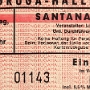 Santana - 6.9.1977 - Grugahalle Essen<br />In der offiziellen Konzerthistorie der Band gibt es am 6.9.77 - und auch in den umliegenden Tagen und Wochen - keine Auftritte. Die Karte ist nicht abgerissen, ich kann mich weder an das Konzert noch an eine eventuelle Vorgruppe erinnern? Was ist passiert damals??????