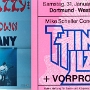 Thin Lizzy - 31.1.1981 - Westfalenhalle III Dortmund<br />Line up: Philip Lynott, Brian Downey, Scott Gorham, Snowy White, Darren Wharton<br />An eine Vorgruppe kann ich mich nicht erinnern - auch im Internet ist nichts zu finden.