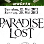 Paradise Lost - am 12.5.2012 im Matrix, Bochum<br />Vorgruppe: Swallow The Sun