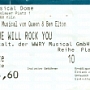 We Will Rock You - 4.4.2008 in Köln<br />Als Ausgleich für meine Dummheit in Toronto schauen wir uns das Musical nochmal in Köln an, bevor es 2008 ausläuft....