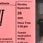 The Tonight Show with Jay Leno - 26.9.2005<br />In den ABC Studios in Burbank.<br />Gäste: Jessica Alba, Julian MacMahon, Buddy Guy und nur ganz kurz Arnold the Governator.