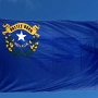 Die Flagge von Nevada besteht aus einem blauen Feld mit einem Stern in der oberen linken Ecke, umgeben vom Namen „Nevada“. Oberhalb davon steht ein Banner mit der Inschrift „Battle Born“, was darauf hinweist, dass der Bundesstaat Nevada während des Amerikanischen Bürgerkriegs entstanden ist. Unter dem Stern sind zwei Zweige des grünen Wüsten-Beifußes (der Staatsblume), mit gelben Blüten.