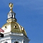 State Capitol Concord - auf der Kuppel steht ein goldener Adler.