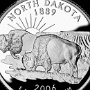 North Dakota State Quarter - Bisons, Badlands