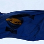Oregon ist der einzige Staat mit 2 unterschiedlichen Zeichen auf der Flagge. Hier ist die Rückseite mit dem Staatsbiber zu sehen. Was auf der anderen Seite ist wird hier nicht geschrieben weil es ja nicht zu sehen ist.....