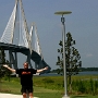 Arthur Ravenel Jr. Bridge - 2005 eröffnete Brücke über den Cooper River in Charleston. Auch als New Cooper River Bridge, bekannt. Überfahren am 9.8.2009