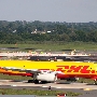 DHL operated by EAT Leipzig - Airbus A330-200F - D-ALEJ<br />JFK - Poolarea TWA Hotel - 17.8.2019 - 5:10 PM