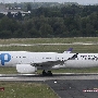 fly pop operated by Hi Fly Malta - Airbus A330-343 - 9H-PTP - für SunExpress auf dem Weg nach Antalya unterwegs<br />DUS - Parkhaus P7 - 13.7.2022 - 15:39