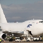 Rubystar Airways - Boeing 747-412(BCF) - EW511TQ "50 Anniversary Boeing 747" und "Covid-19 Fighter" Sticker<br />DUS - Bahnhofstreppe - 29.8.2020 - 9:25