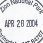 Zion National Park<br />04.04.2003 - von Ost nach West<br />28.04.2004 - von West nach Ost