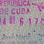 4.1.1985<br />Havanna/Cuba - Rückflugstempel