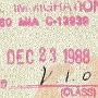 23.12.1988<br />Miami - VIOPP heisst Visa in other Passport