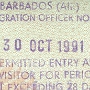 30.10.1991<br />Barbados Nr. 4