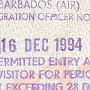 16.12.1994<br />Barbados Nr. 8
