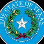 Die Vorderseite des Siegels zeigt auf einem azurblauen Hintergrund einen fünfzackigen Stern, der das Motto des Staates (Lone Star State) widerspiegelt. Der Stern wird von einem Olivenzweig und einem Eichenzweig umrahmt.<br /><br />Auf dem äußeren Ring des Siegels steht der Schriftzug<br />„The State of Texas“