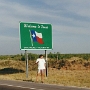 Noch ein Welcome-Schild, am Highway 80, dem East Seminole Highway - zwischen Seminole und Hobbs/NM.