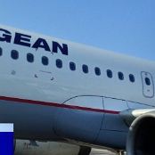 17.08.2022 - Aegean Airlines - Airbus A320-232 - Korfu - Athen - A3 283 - SX-DVM - 6F - 0:48 Std.