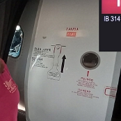 25.9.2022 - Iberia - Airbus A320-216 (WL) - EC-IZR "Discover Puerto Rico" Sticker - Düsseldorf - Madrid - EC-IZR - 14B/Exit Seat - 2:14 Std.
