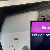 VolkerFly - 17.07.2023 - Eurowings - Airbus A320-251N - D-AENG "#makechangefly" sticker - Düsseldorf - Stockholm - EW9216 - 7A/More Legroom - 1:28 Std.