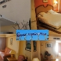 Hotel Acapulco - Playa de Palma/Mallorca<br />5.-12.5.2008 - 562 € für 7 Nächte = 80,28 € pro Nacht HP<br />Das uns zuerst zugewiesene Zimmer war nach einem Regenschauer überflutet, wir bekamen deshalb ein upgrade auf eine sogenannte Junior Suite.<br />Privilegierte Zimmer mit Blick aufs Meer, die aus drei Räumen bestehen: einem geräumigem Wohnzimmer, einem vollständig eingerichtetem Schlafzimmer und einem Badezimmer.