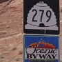 Straßenschild Utah - mit dem staatlichen Bienenkorb