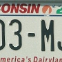 Licence Plate Wisconsin